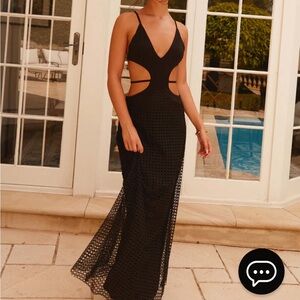 Peppermayo Exclusive - Enchanted Melodies Maxi Dress - Black